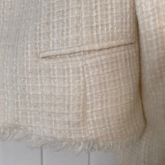 Kate Hill - beige, fringe trimmed jacket - Picture 4 of 5